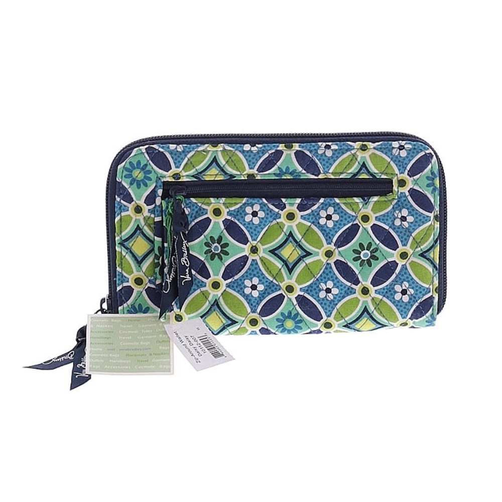 Vera Bradley Blue and Green Patterned Wallet
